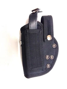 TACTICAL GERMAN WALTHER P38 P1 PISTOL BELT HOLSTER SECURITY CARRIER NYLON BLACK - Picture 1 of 3
