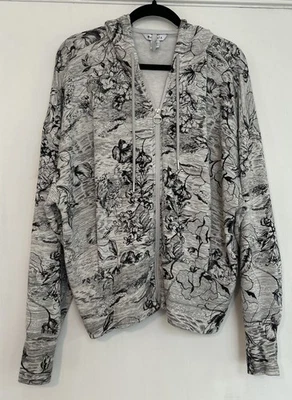 ATHLETA Balance Eden Negro Floral Cremallera Chaqueta Sudadera con Capucha Talla Grande Foto 1 de 4