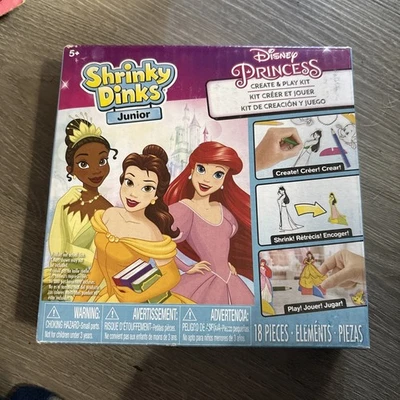 ¡Nuevo! Disney Princess Shrinky Dinks Jr.  Kit Create & Play 18 Piezas Envío Gratis Foto 1 de 2