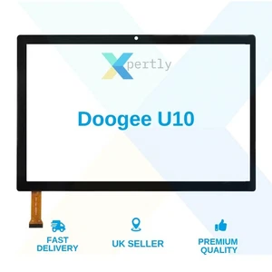 Vitre avant numériseur écran tactile de remplacement 10,1" pour Doogee U10 - Photo 1/5