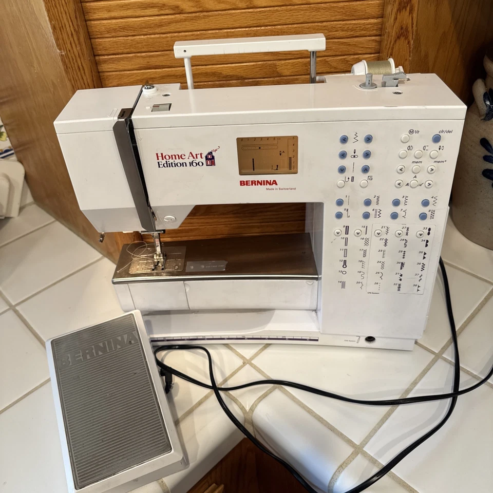 Bernina 160 sewing machine  #37 foot Power cord Foot Pedal Extension Table - Image 1 of 4
