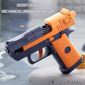 Mini Manual Water Gun Desert Eagle Pistol Shooting game Fight Toy Gun Water Play - Picture 1 of 3