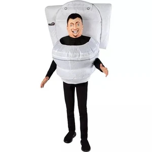 [01764653] Geist Halloween Kinder aufblasbares Skibidi Toilettenkostüm Einheitsgröße - Bild 1 von 2