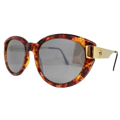 Anne Klein II for Riviera Brown/Gold Tortoise Sunglasses-LENSES FAIR/FRAMES GOOD - Image 1 of 4