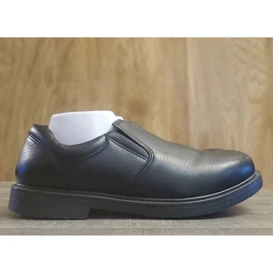 Dr Scholls Mocassini Slip On Uomo Taglia 10,5 W Antiscivolo Nero - Foto 1 di 12