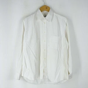 Camicia Valentino Taglia 41|16 Uomo Cotone Bianco Tinta Unita Comodo Classico - Foto 1 di 5