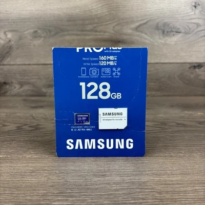 Samsung PRO Plus 128GB microSDXC UHS-I Memory Card with Adapter MB-MD128KA/AM - Image 1 of 4