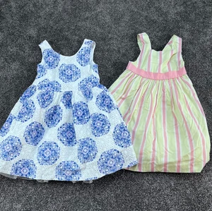 Paket 2 JANIE und JACK Mädchen Sommer/Frühling Kleider ärmellos Größe 4 - Bild 1 von 10