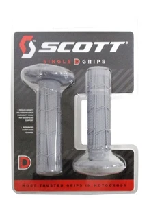 Scott Sports Universal Gray Radial Full Waffle Motorcycle Grips 7/8" 233925-0011 - Picture 1 of 1