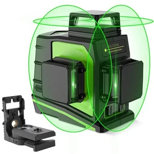 3D Green Beam Self-Leveling Laser Level 3 x 360 Cross Line Three-Plane Leveli... - Picture 1 of 9
