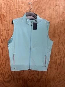 Peter Millar Men's Crown Crafted  Flex Adapt Full Zip Vest Size Large $220  - Picture 1 of 17