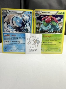 Pokémon: 2 Karten Alternate Art Kosmos Rare Lot Venusaur, & Blastoise - Bild 1 von 21