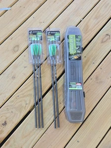 Lumenok 22" Barnett HeadHunter Schraube grün Halbmond 5 Stück #00316 mit Etui Neu - Bild 1 von 5