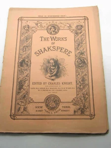 Antique/Vintage The Works of Shakspere Edited by Charles Knight Part 1 - Picture 1 of 11