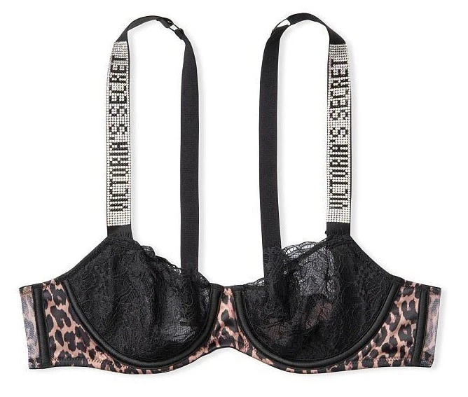 VICTORIA’S SECRET VERY SEXY WICKED UNLINED SHINE STRAP BALCONET PUSH-UP BRA NWT - Image 1 of 1