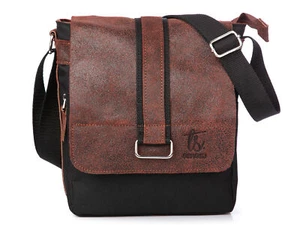 Herrentasche Ledertasche Schultertasche Echt Leder Umhängetasche Vintage Stil - Bild 1 von 7