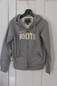 Roots Canada Hoodie Size XL Women's Full Zip Gray Long Sleeve Hooded Jacket - Picture 1 of 6