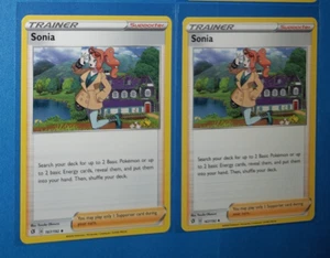 2x Sonia 167/192 Pokemon card Rebel Clash uncommon NM - Picture 1 of 1