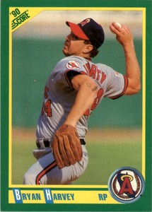 1990 Score MLB Bryan Harvey #8