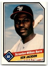 1989 CMC SCRANTON/WILKES-BARRE RED BARONS KEN JACKSON SCRANTON/WILKES-BARRE RED