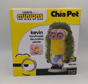 Chia Pet Hippie Kevin Handmade Decorative Planter The Minions Rise of Gru New - Picture 1 of 5