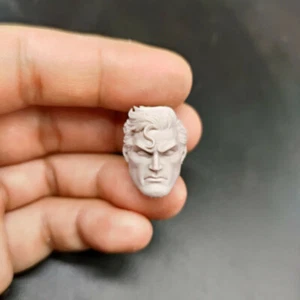 1/12 Scale Justice League Hush Super Man Head Sculpt Unpainted Fit 6" ML Figure - Picture 1 of 3