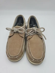 Jimmy Buffett Margaritaville Soles of the Tropics Lace-Up Boat Shoes Tan 8.5 - Picture 1 of 8