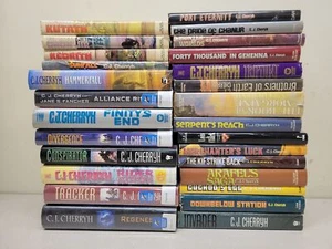 Lot of 27 C. J. Cherryh Collection Hardcover Books BForeigner, Sun ETC. BCE - Picture 1 of 11