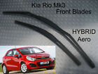 CORRECT Front Wiper Blades For Kia Rio 2011 2012 2013,61,62 1.1 1.4 CRDI Ptrol