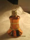 Vintage Germany Inge Glass Christmas Ornament copper Bell #13