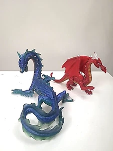 Set Of Two Toy Dragon Figures Playstoy Plastic Knights Dragons. - Picture 1 of 9