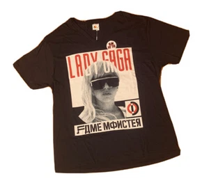 Lady Gaga Fame Monster 2010 Vintage Shirt XL Slim Fit Tee V Neck New NWOT - Picture 1 of 4