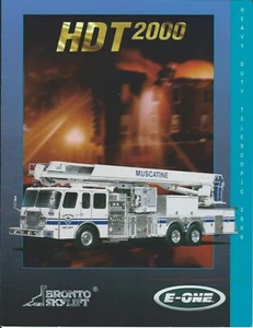 Fire Equipment Brochure E-One Bronto Skylift HDT 2000 1997 Muscatine FD (DB349) - Picture 1 of 1
