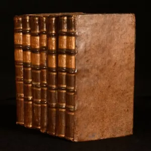 1791-1793 7 Vols Opere del Signor Abate Pietro Metastasio Leather Binding Ita... - Picture 1 of 7
