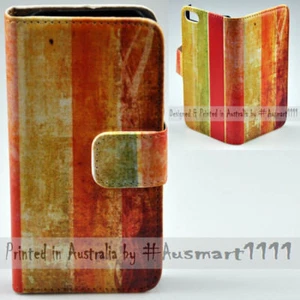For Nokia Series - Vintage Texture Print Theme Wallet Mobile Phone Case Cover - Picture 1 of 3