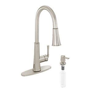 1.8gpm Touchless Pull Down Single Handle Kitchen Faucet With LED Function