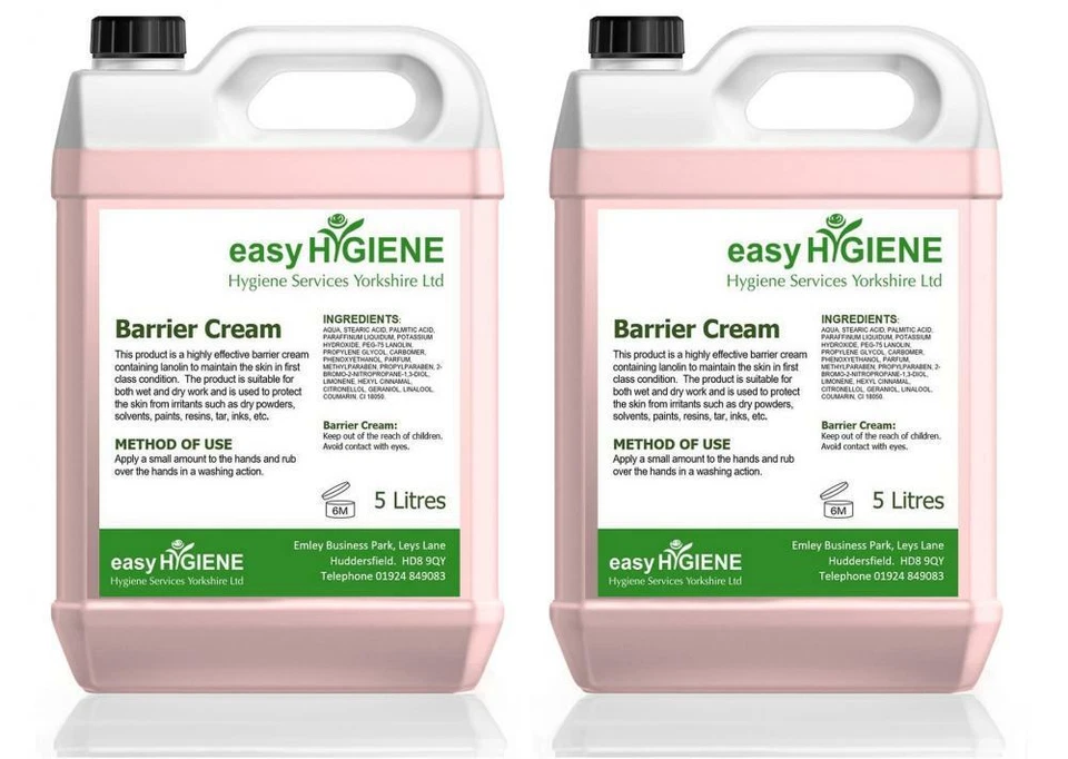 EASYHYGIENE PINK PROTECT LOTION Barrier Cream Hand Skin Care 10 Litre HEAVY DUTY 10L 2x 5L