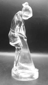 Figura de golfista femenina de cristal de baccarat Francia - Imagen 1 de 5