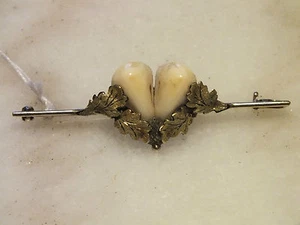 Schöner Nadel, Brosche 333 Gold, Grandeln, Grandelschmuck, Jagd, Jagdschmuck - Bild 1 von 3