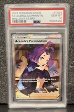 Acerola’s Premonition PSA 10 Gem Mint #TG24 Brilliant Stars 2022 Pokemon Card FA