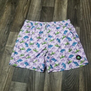Island Planet swim shorts men's XL Sea Turtle All Over Print outdoor beach - Picture 1 of 15