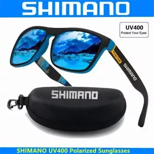 2 in 1Shimano Sunglasses Polarized Men Fishing Spectacles Driving Cycling Sport - Picture 1 of 18