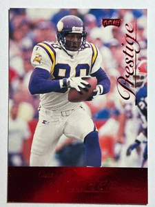 1998 Playoff Prestige - #46 Cris Carter Red Foil Minnesota Vikings - Bild 1 von 2