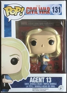 FUNKO POP Marvel Captain America Civil War n°131 Agent 13 Très bon état - Picture 1 of 6