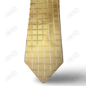 Daniel Cremieux Krawatte Herren L 61” W 4” Gelbgold 100 % Seide Hand elegant schick USA - Bild 1 von 15