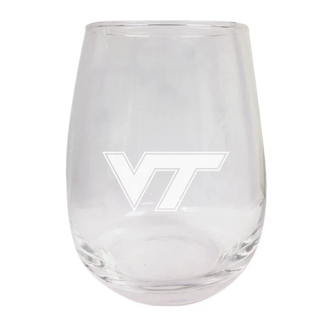 Virginia Tech Hokies Etched Stemless Wine Glass Cover