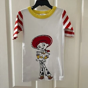 Hanna Andersson Toy Story 4 Jessie Short Sleeve Pajama Top Girls Size 130 US 8 - Picture 1 of 7