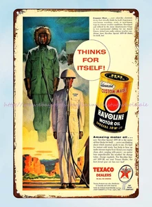 1956 Ad Texaco Havoline Motor Oil Star Theater tin sign vintage home decor - Picture 1 of 4