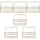  6 Pc Clear Business Card Holder Wedding Table Number Case Acrylic