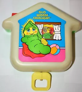 Vintage 1985 Playskool Glo Worm Crib Light Night Music Box Baby Toy Works Glow - Picture 1 of 10